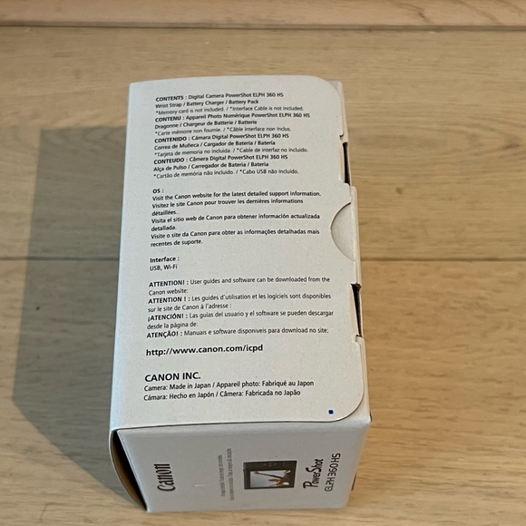 Canon Powershot ELPH 360 HS camera- Brand New - Picture 2 of 4